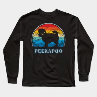 Peekapoo Vintage Design Dog Long Sleeve T-Shirt